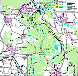 Karte Steinklamm Spiegelau Bayerischer Wald